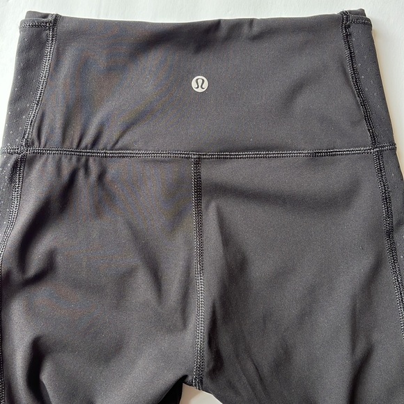 Lululemon Bodycon Tight Mesh Black Leggings Size 4 - Picture 16 of 16